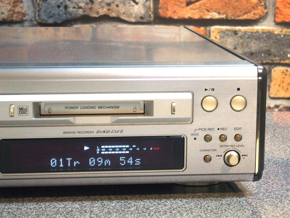 DENON DMD-7.5LII MD Recorder Deck Audio Component Tested Used