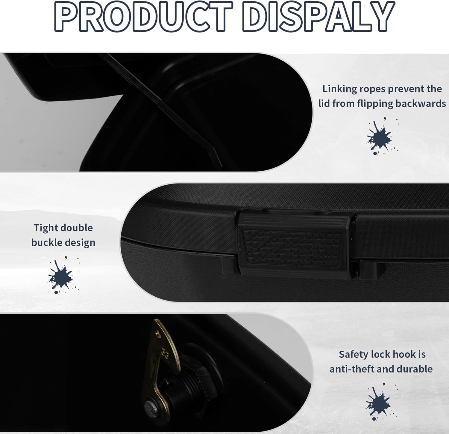 Universal Tail box with soft backrest Waterproof Mount Helmet Luggage Box