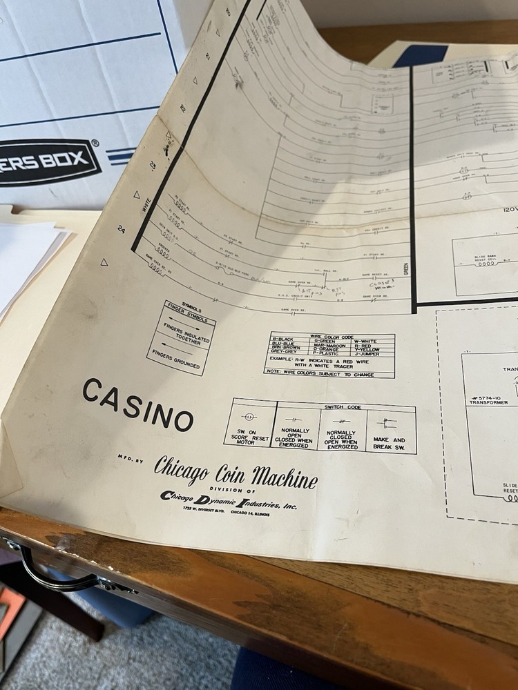 Casino Pinball Schematic