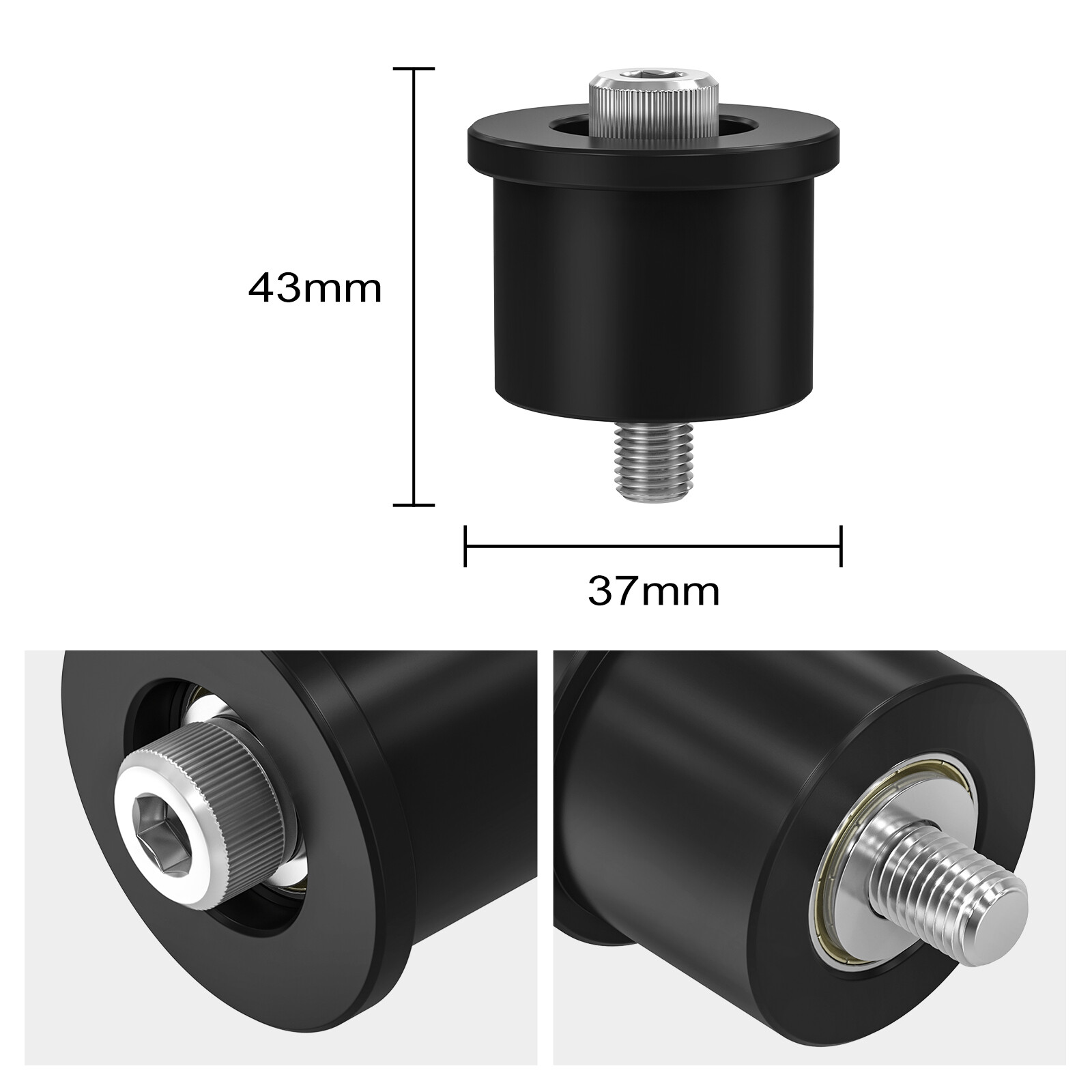 NICECNC Lower Chain Roller PA Nylon For Honda TRX450ER TRX450R 2006-2009