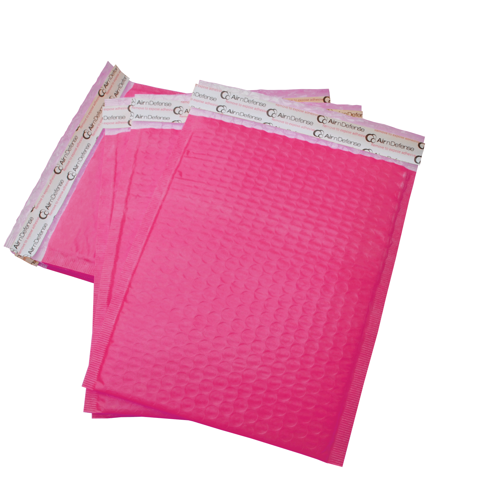 AirnDefense 200 #5 10.5X16" Pink Poly Bubble Mailers Shipping Padded Envelope