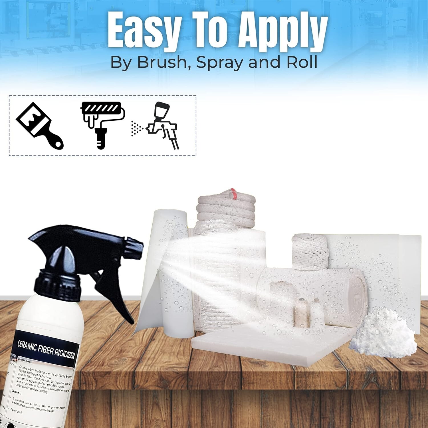 Rigidizer for Ceramic Fiber Coating - 2300F Rated - 16 Oz Rigidizer