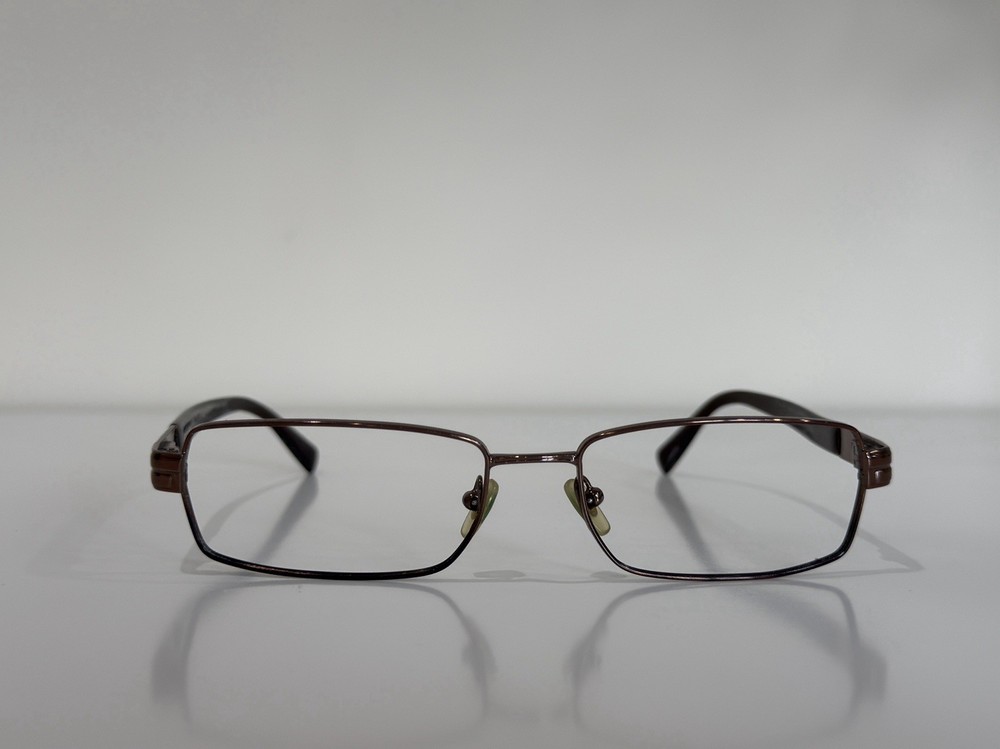 Versace MOD Square Bronze Brown Eyeglasses Frame Only 53-16-135
