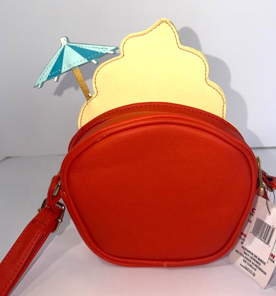 NEW Disney Parks Pineapple Dole Whip Crossbody Bag Purse Tiki Drink Umbrella NWT