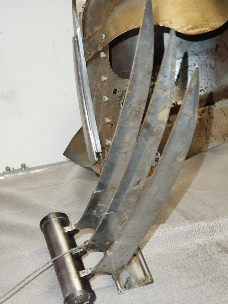 Mock Viking Crusader Helmet Modified Warrior Armor Medieval Mad Max