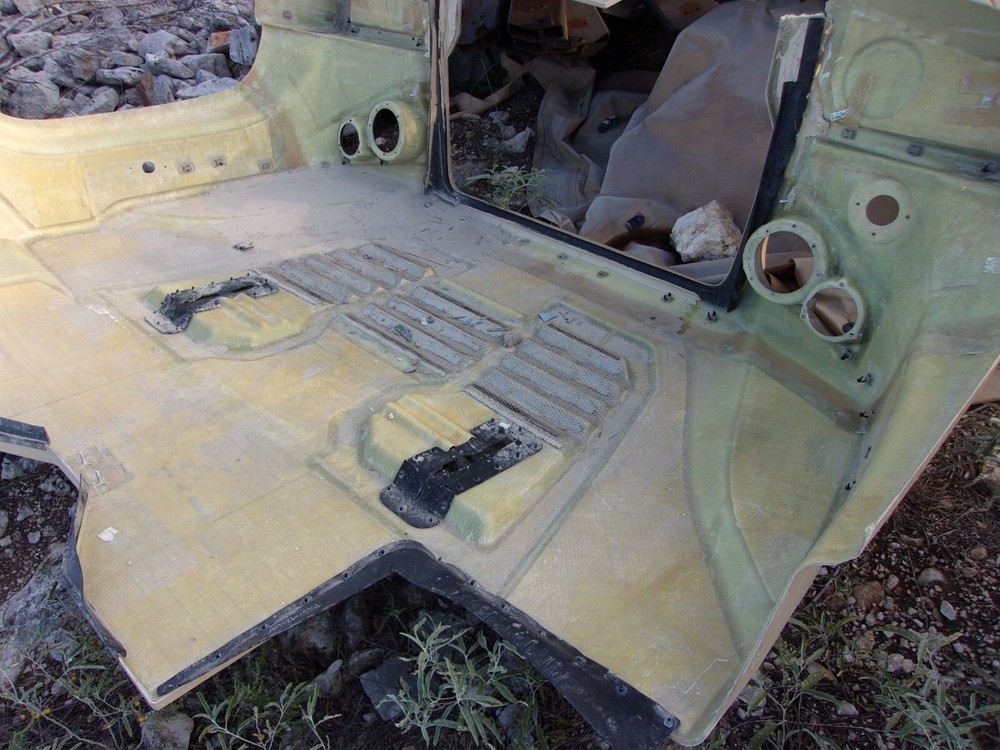 Used Oshkosh JLTV Hood, Light Damage