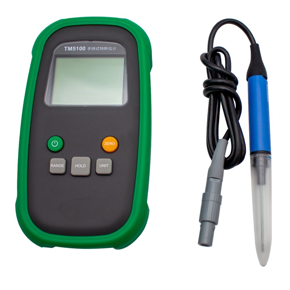 Gauss Meter Tesla Meter with 0-200mT 0-2000mT USB Interface Hall Probe Handheld
