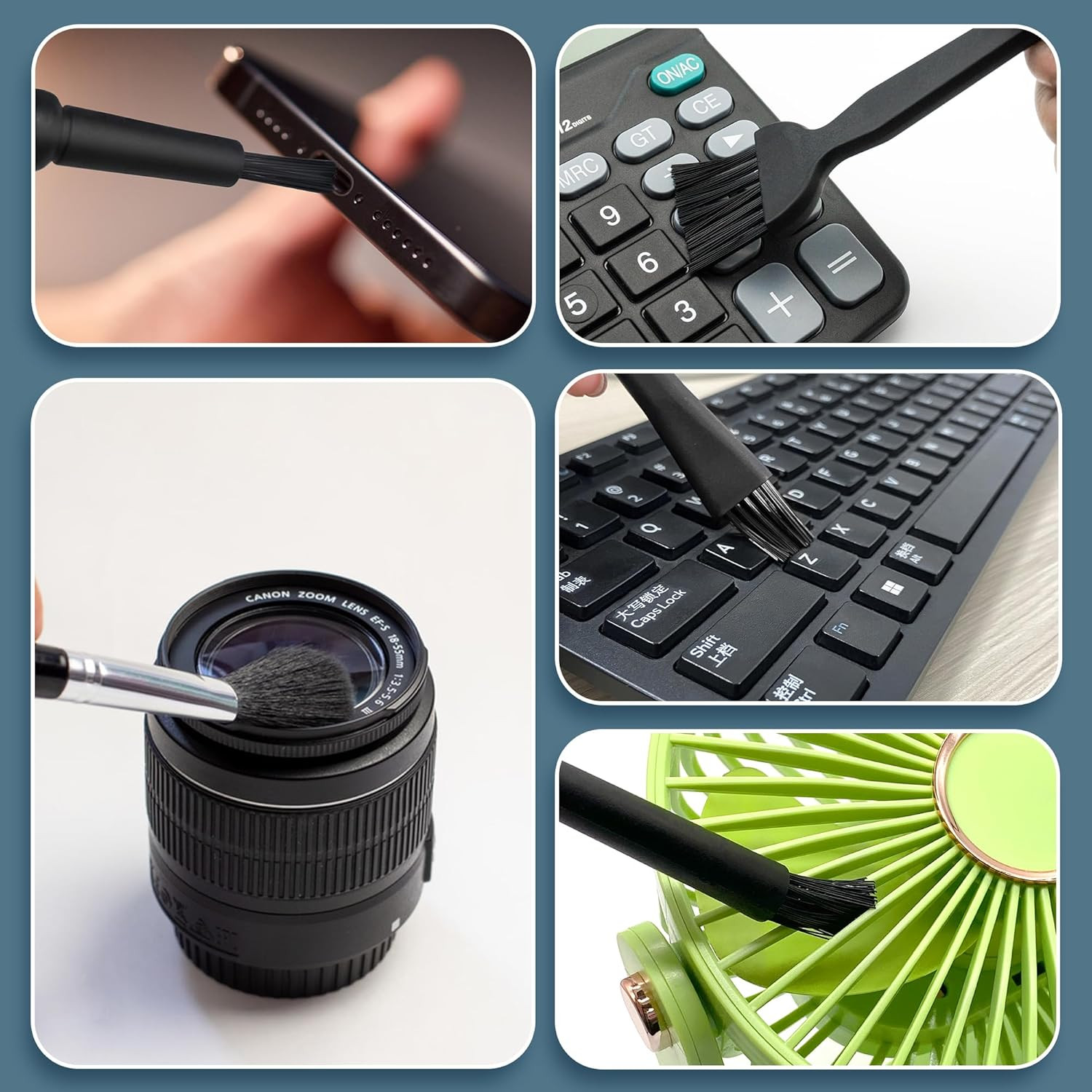 5 PCS Mini Keyboard Cleaning Brush Anti-Static for PC Motherboard Camera