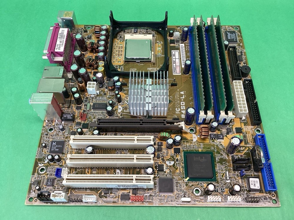 HP P4SD-LA Motherboard + Pentium 4 Processor CPU + RAM - UNTESTED
