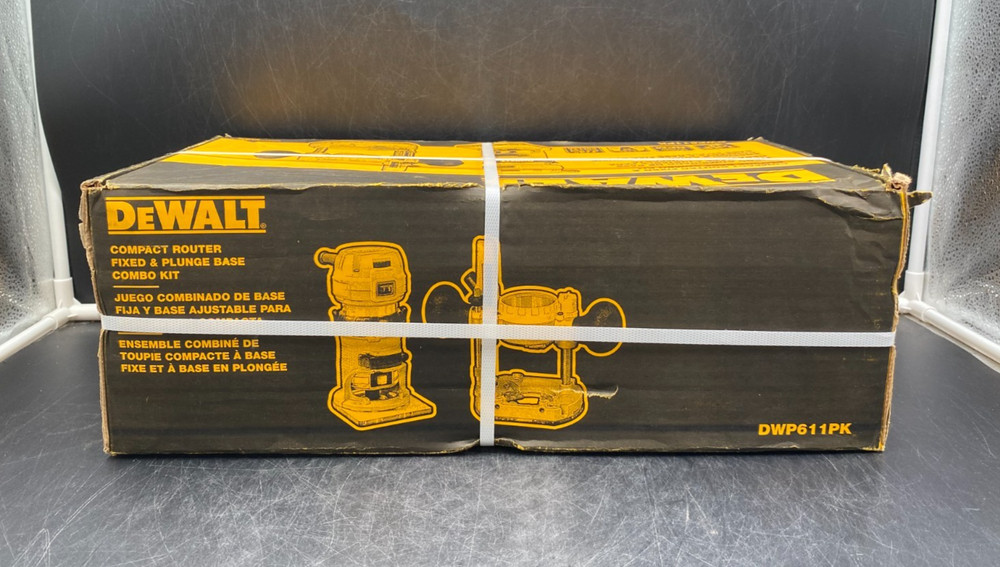 DeWalt DWP611PK Compact Router Fixed & Plunge Base Combo Kit - NEW