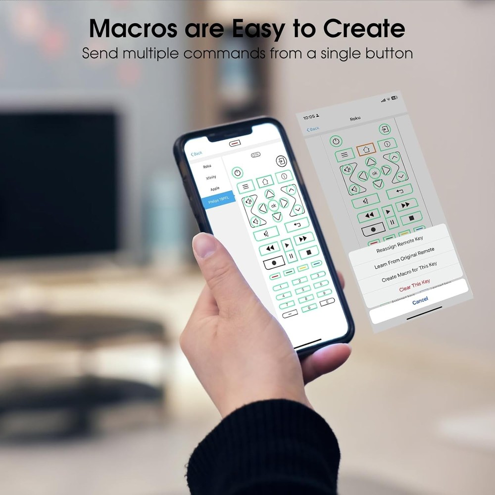 SofaBaton U2 Universal Remote with Backlit Button, All in One Black