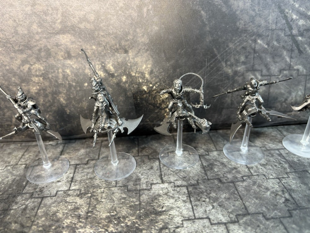 Warhammer 40k Drukhari HELLIONS 5X Used Primed (#2537)