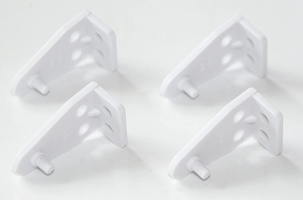 Cutelec 16pcs Hold Down Bracket Bottom Rail Clips White One Size,