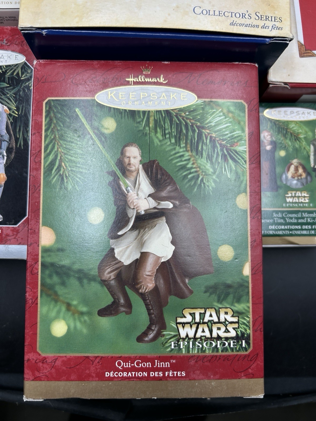 Hallmark Keepsake Star Wars Ornament Lot Boxed Darth Vader Han Solo Boba Fett