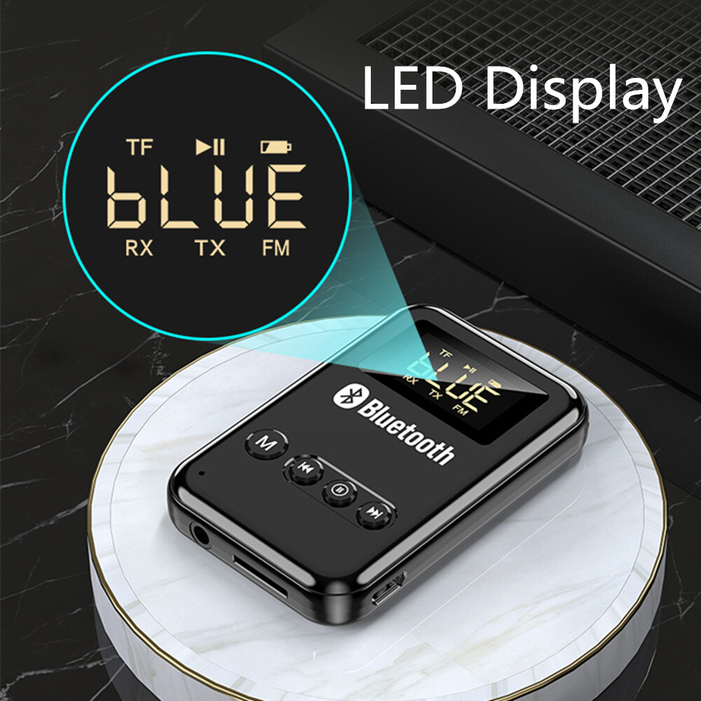 Wireless Bluetooth Transmitter Receiver Stereo Audio Adapter Speaker For Car SUV