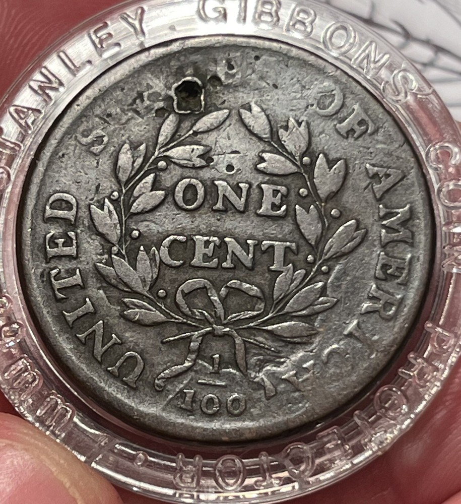 1798 Draped Bust Large Cent S-174 Damaged