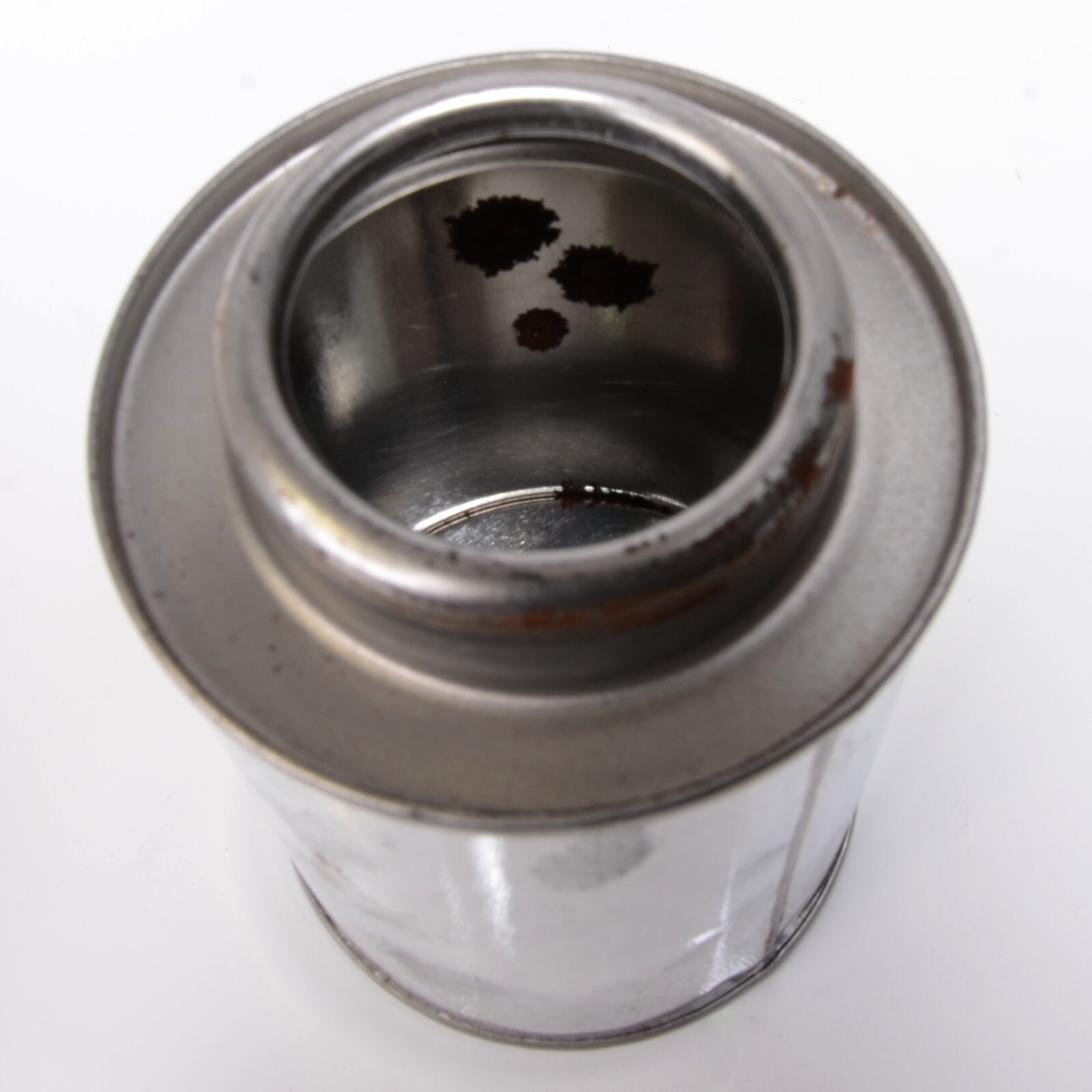 Vestil 8oz Tin Bottle with Brush Lid BTL-MTB-8 (Rusty) (Multiple Quantities)