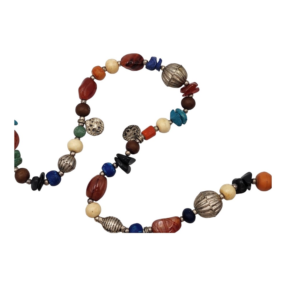 Colorful Super Fun Bead Necklace 47" Long