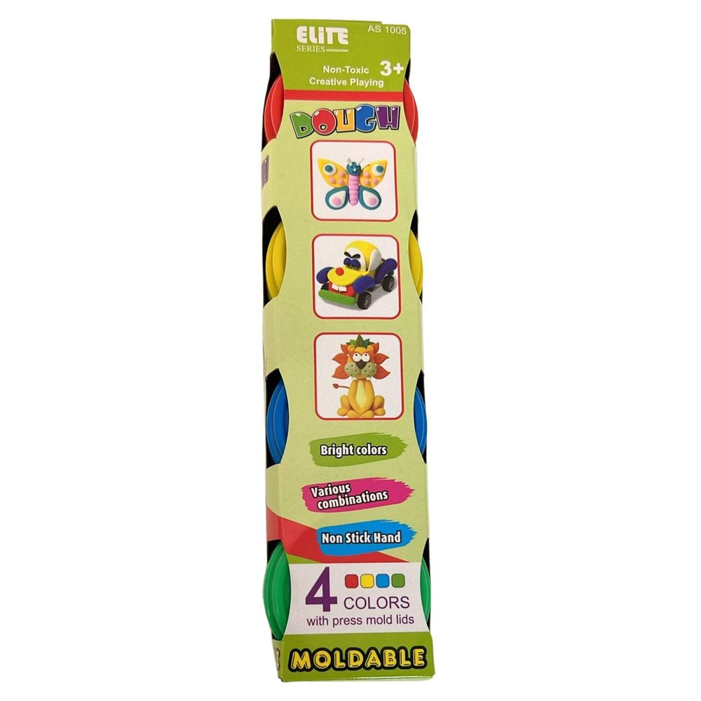 Multiple Colors Non-Toxic Molding Dough: 4 Pack