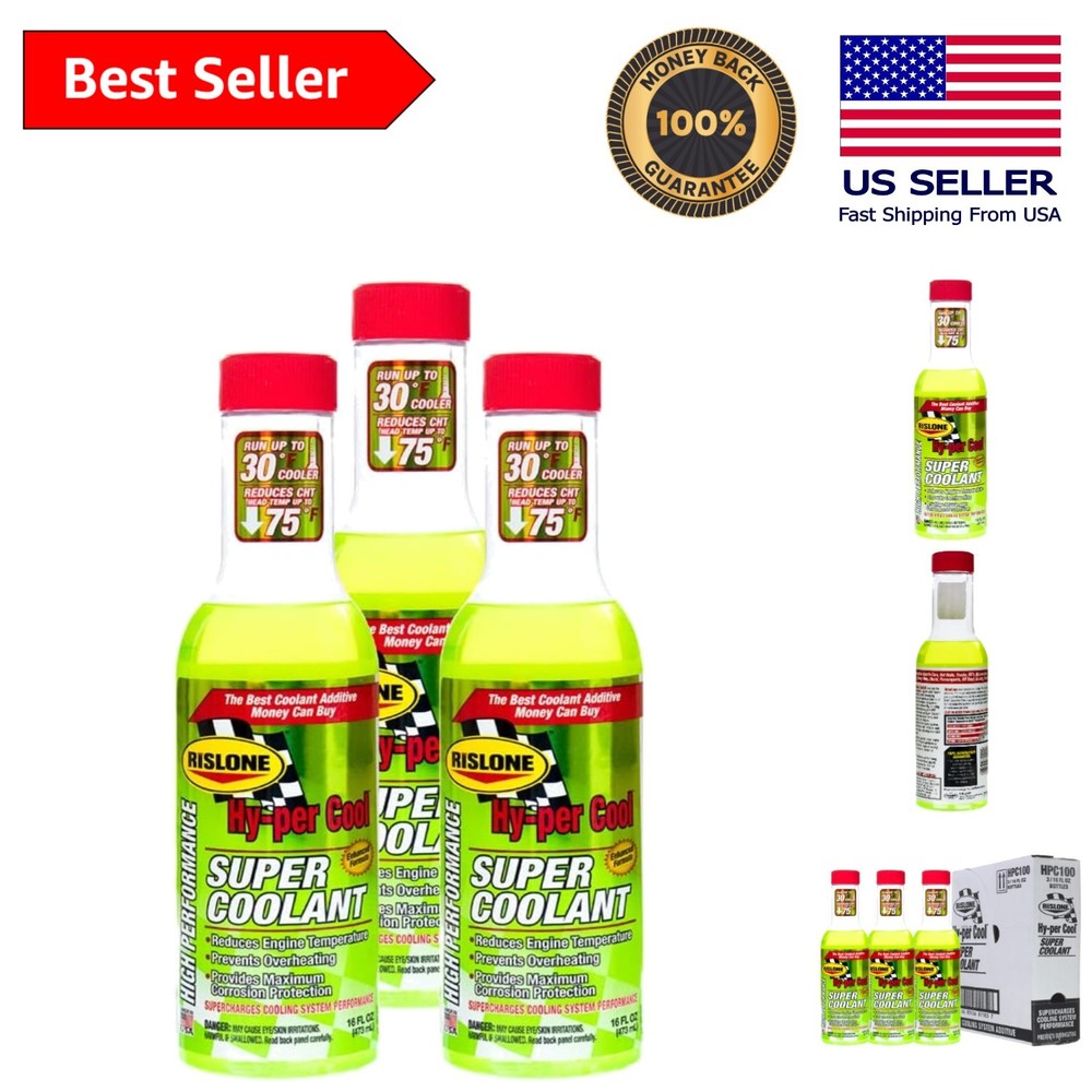 Rislone 3PK High Performance Super Coolant 16 oz - Optimal Engine Protection