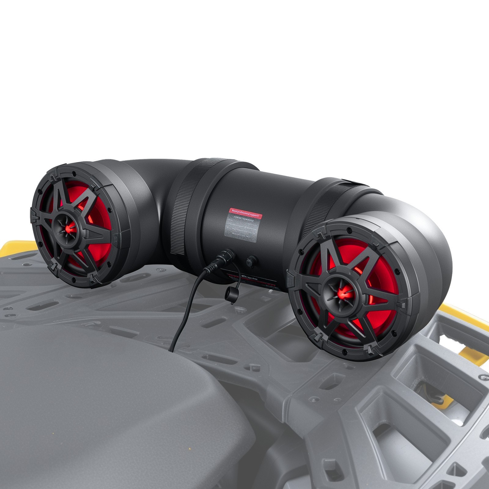 6.5 Inch ATV Speaker Bluetooth Audio Systems w/ 20 RGB Light Modes for Outlander