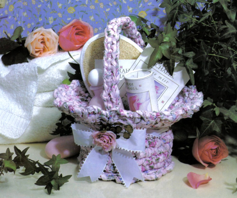 QUICK Bath Basket/Decor/Crochet Pattern INSTRUCTIONS ONLY