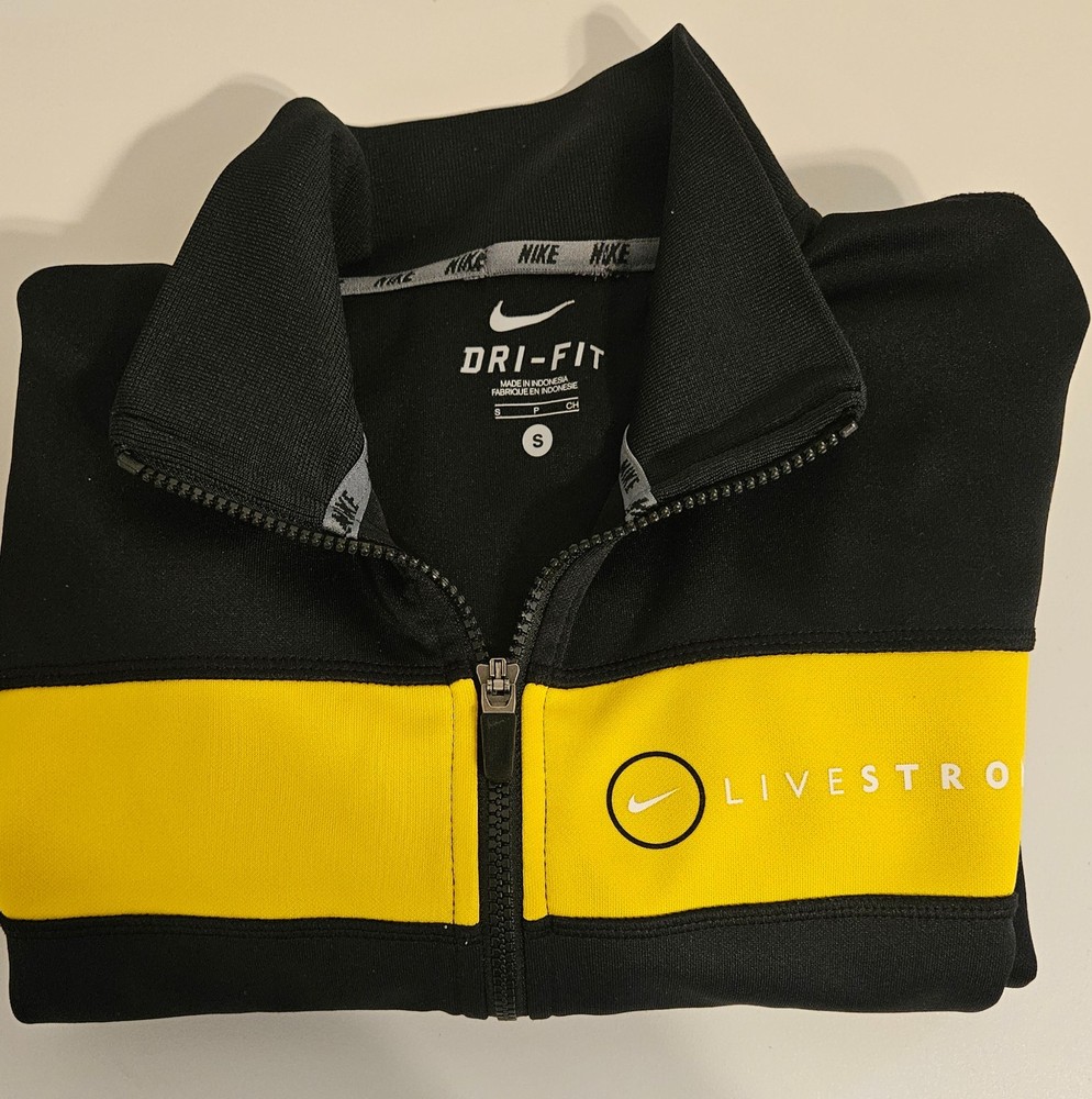 Nike Jacket Mens Small Black Yellow Full Zip