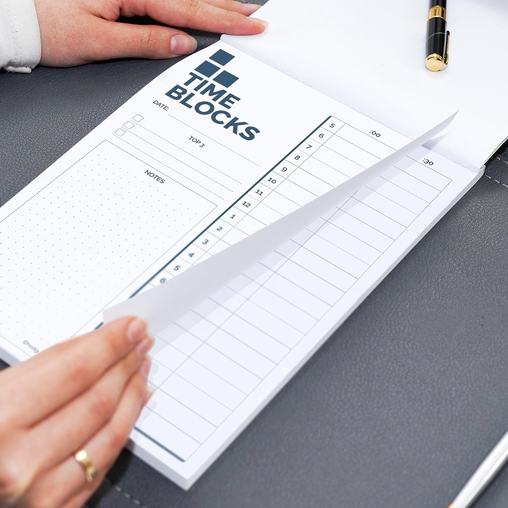 Time Blocking Planner 10"x7", Daily Time Box Planner, Time Management Planner...
