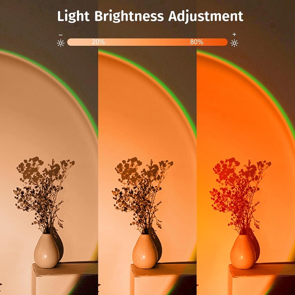 2025 Upgraded Sunset Lamp Projector with App Control - Endless Colors