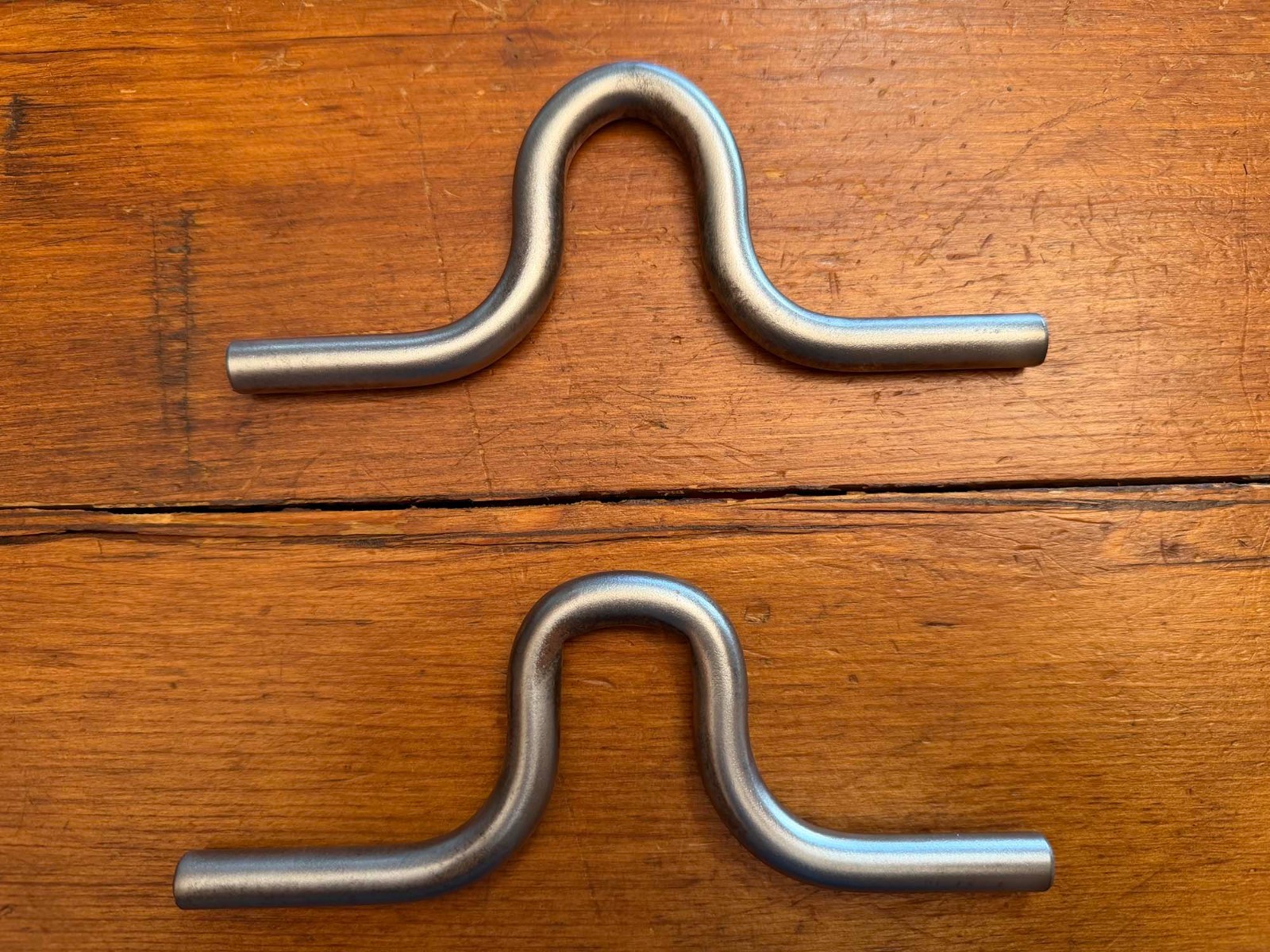 2 MODERN STEEL MOUTHPIECES For Horse Bits
