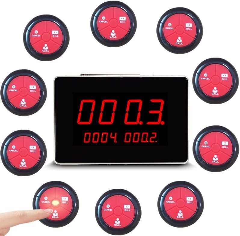 Wireless Calling System Pager Calling Restaurant Waiter Call Restaurant Call