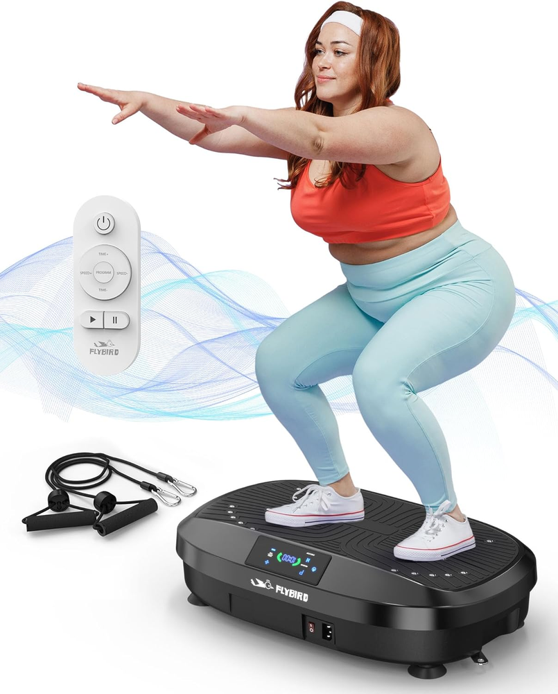 Vibration Plate Exercise Machine, Lymphatic Drainage Machine, Whole Body Workout
