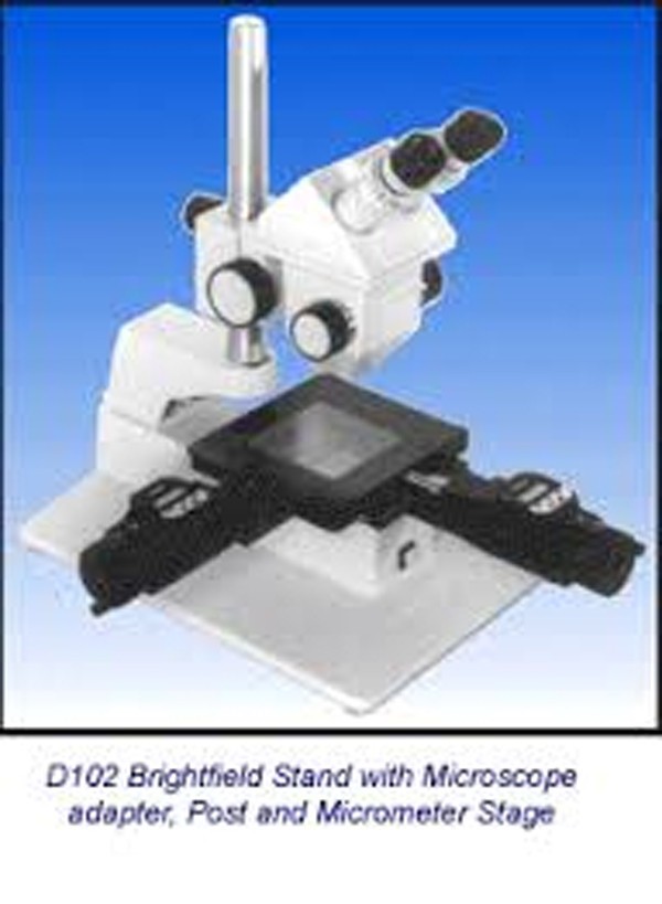 SEMPREX D-102 Transmitted Light Microscope STAND w/ Dovetail POST ~ MINT Conditn