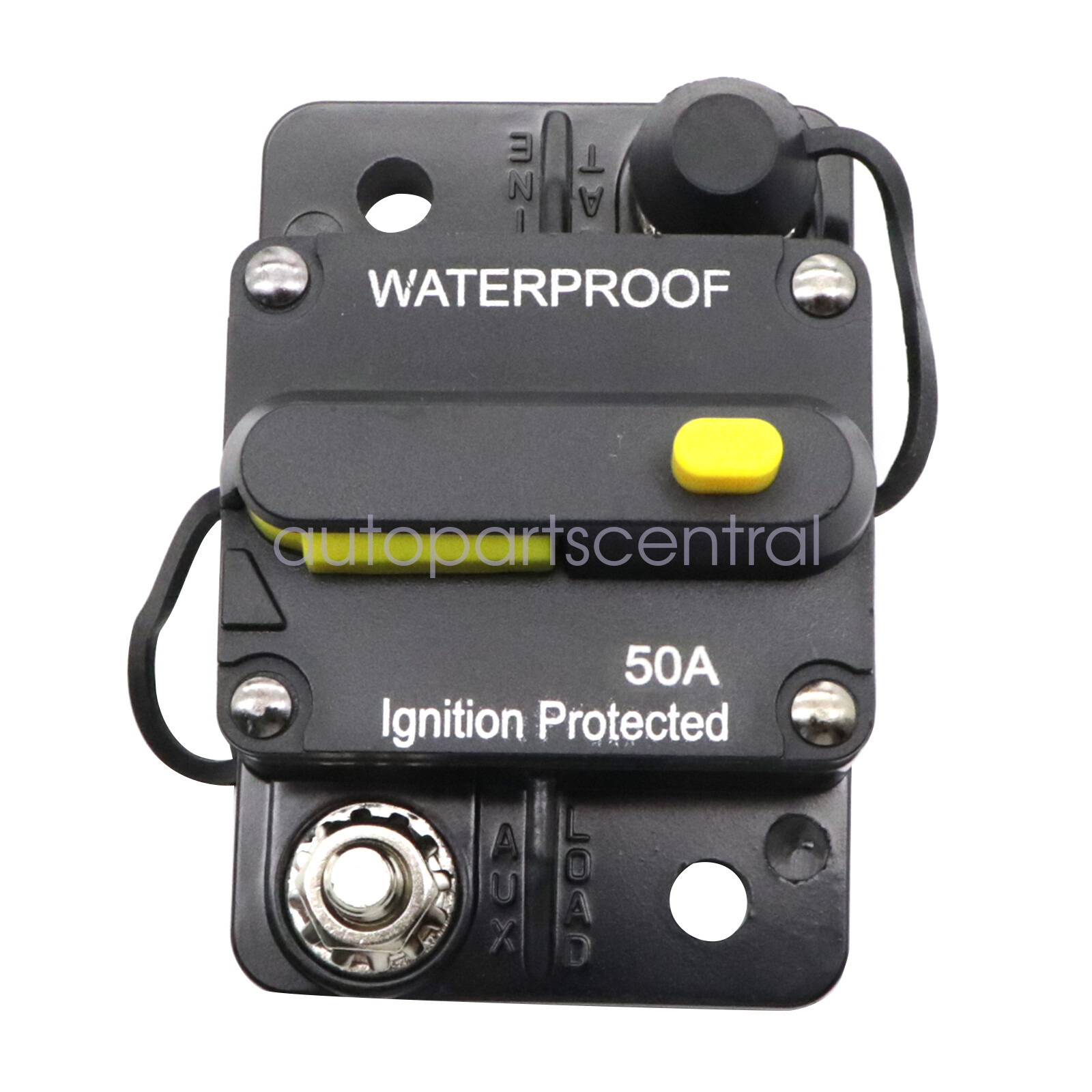 1X 50AMP 12V DC Circuit Breaker Reset Car Auto Marine Stereo Audio FuseInverter