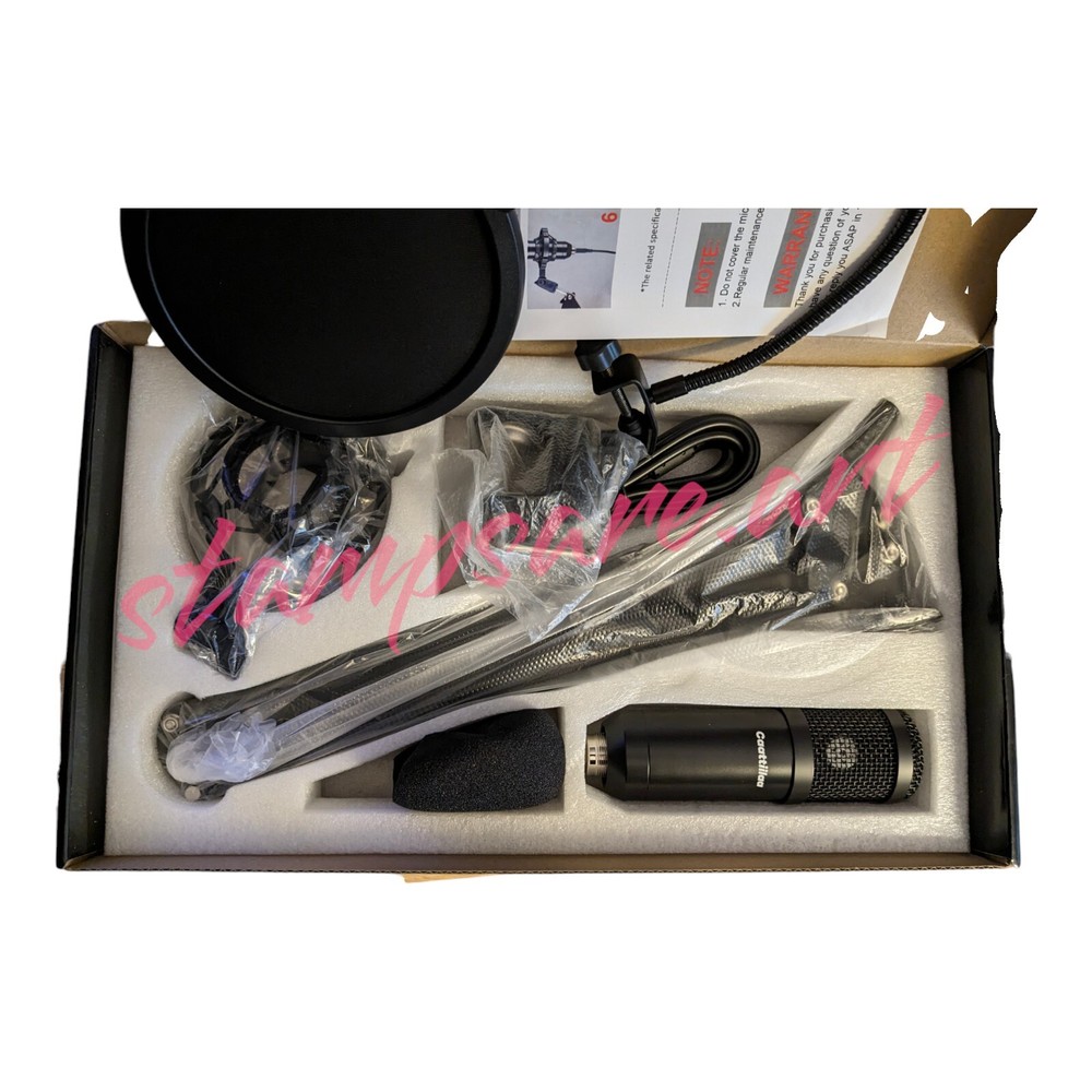 Caattiilaa Professional USB Condenser Microphone PC Streaming Podcast Recording