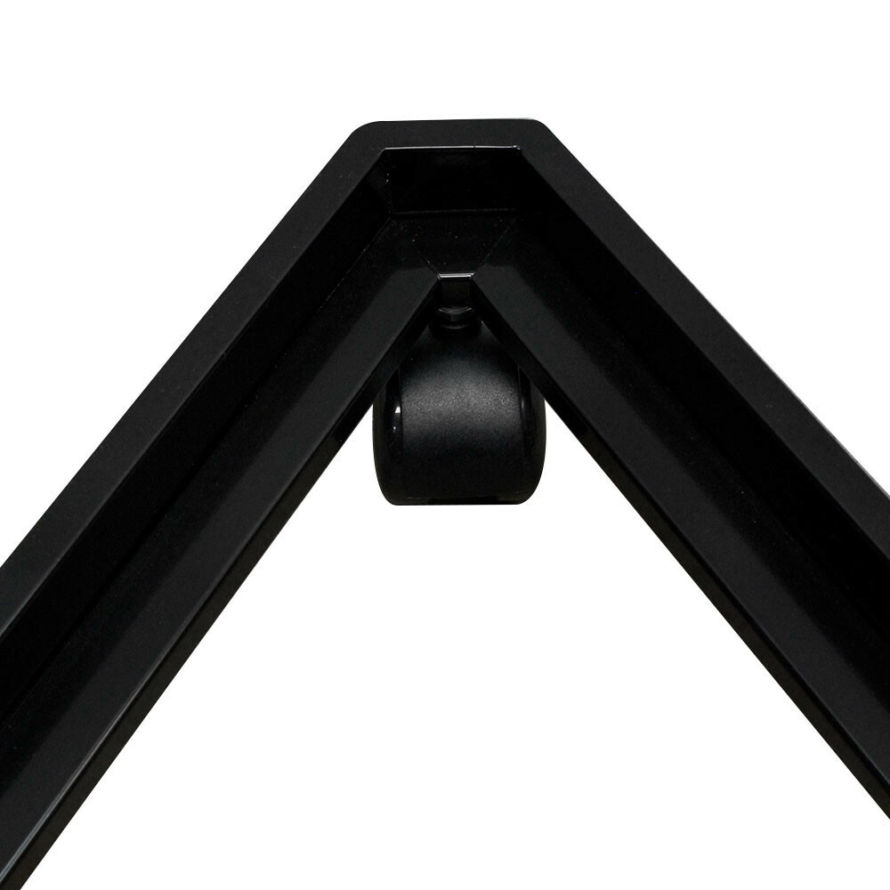 BLACK 3 Way Triangle Rolling Base Display Gridwall Panel Casters Dolly 24x27