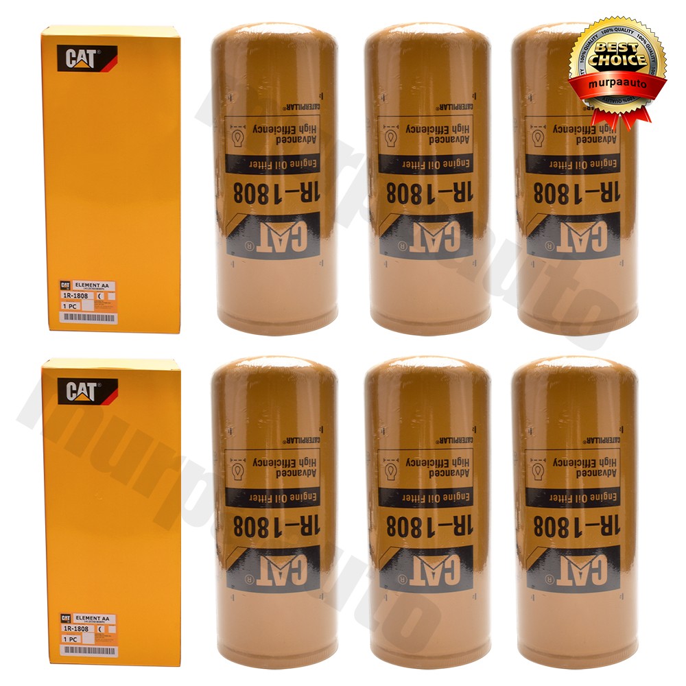 6x Caterpillar CAT 1R-1808 Engine Oil Filter 3406 C15 Advanced Efficiency 1R1808