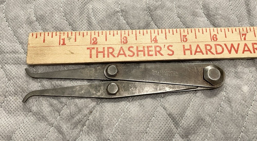 Starrett Rare Combination Inside / Outside / Divider Calipers - USA