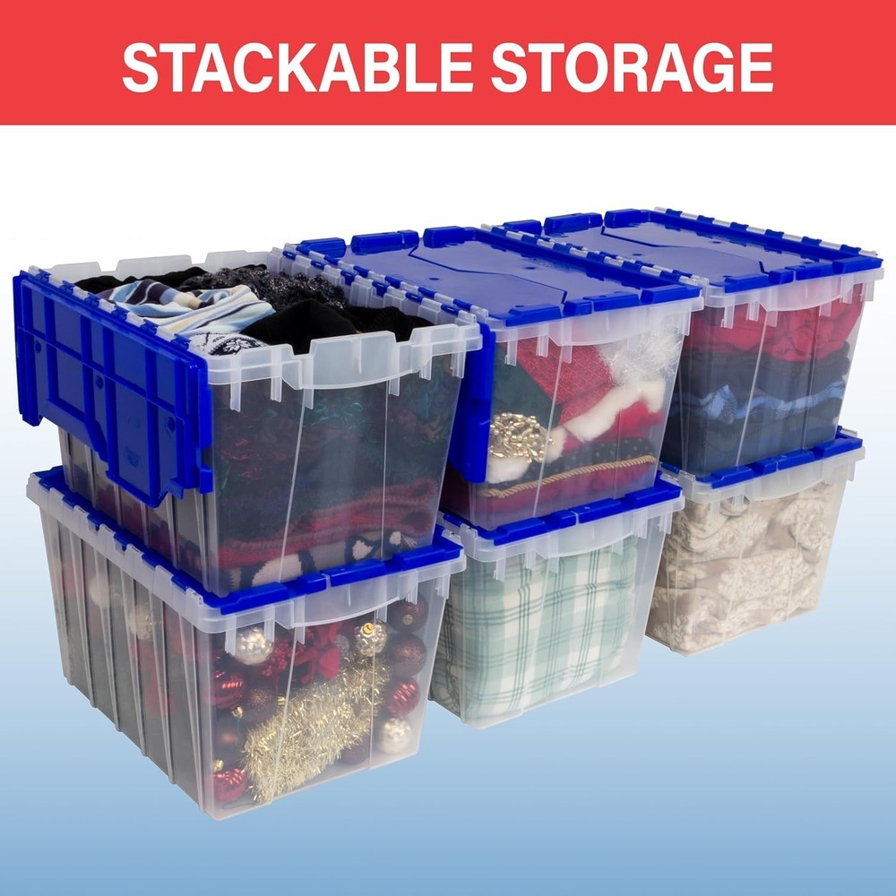 Akro-Mils KeepBox 12 Gallon Storage Container, Nesting and Stackable Plastic ...