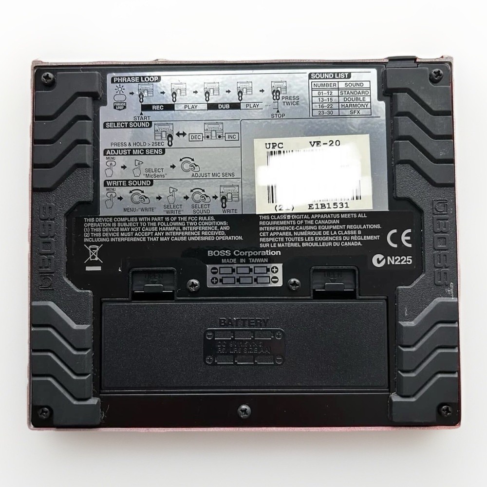 BOSS VE-20 Vocal Effects Processor Pedal Used Tested