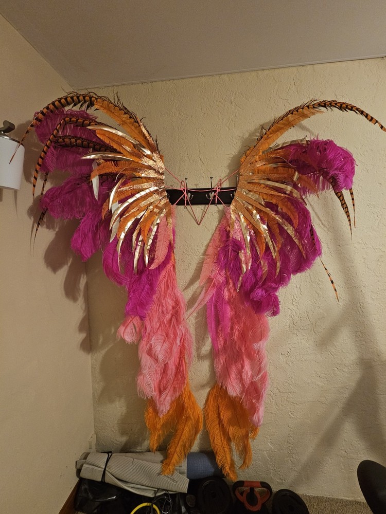 Large Carnival Feather Backpack