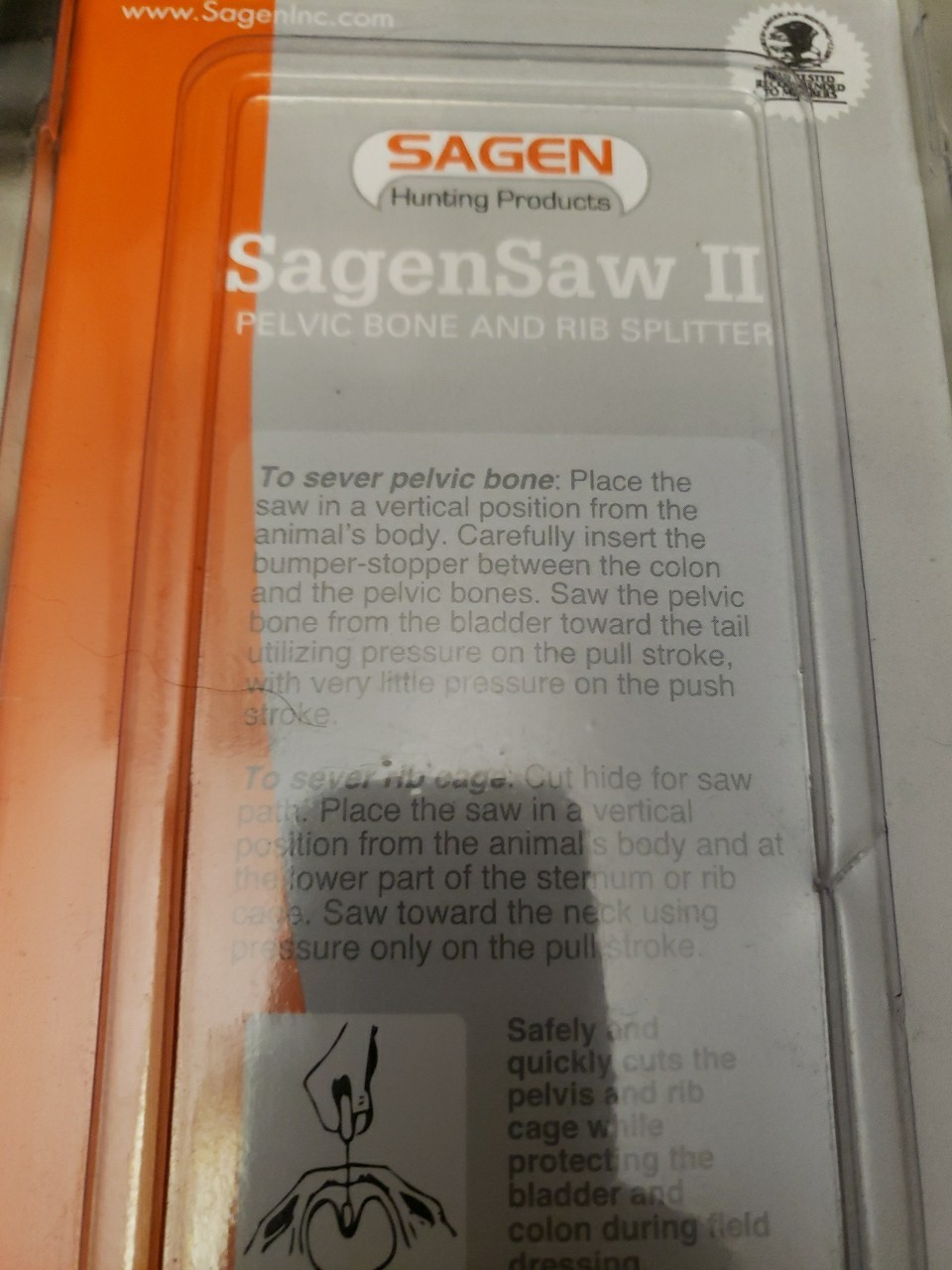 SAGEN INC SAGEN SAW II ~ HUNTING BONE SAW with SHEATH