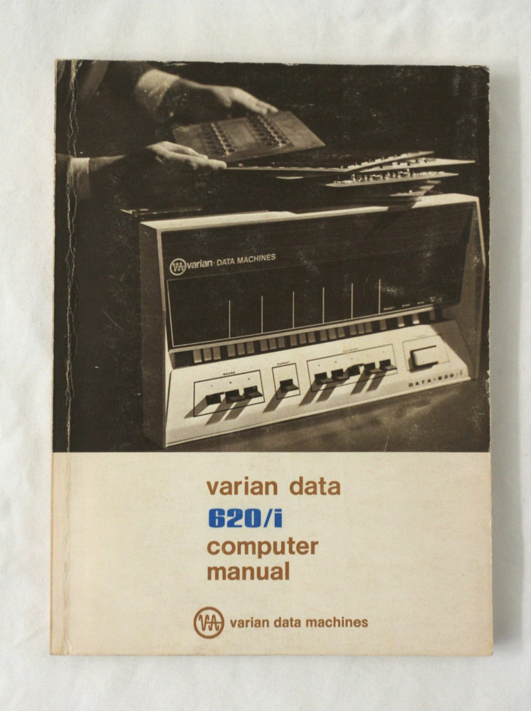 Varian Data Machines 620/i Computer Manual (1968, PB)
