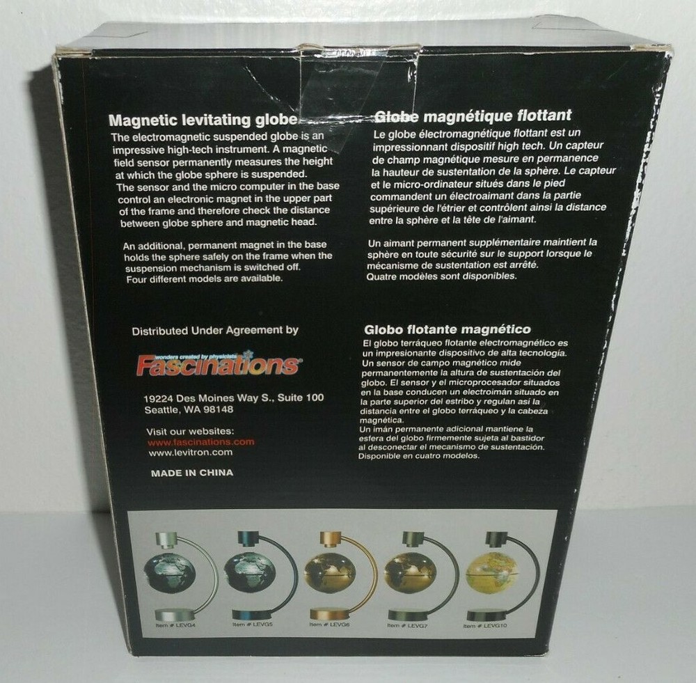 FASCINATIONS Stella Nova Series Magnetic Levitating Globe Computer Controlled