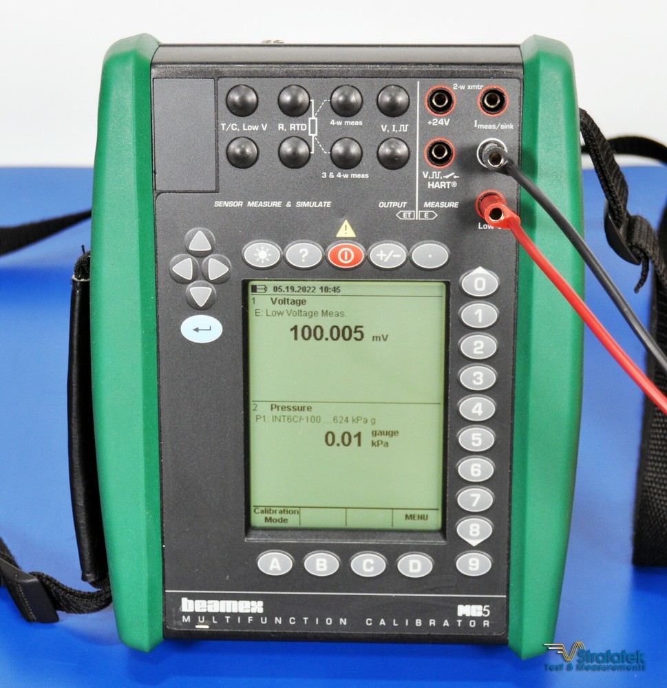 Beamex MC5 Multifunction Process Calibrator Fluke Leads - NIST Calibrated