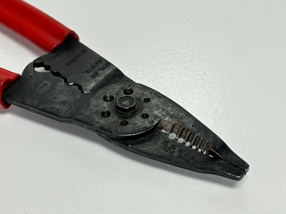 MAC Tools USA TCT-10 Wire Stripper Crimper Tool Red Comfort Grip