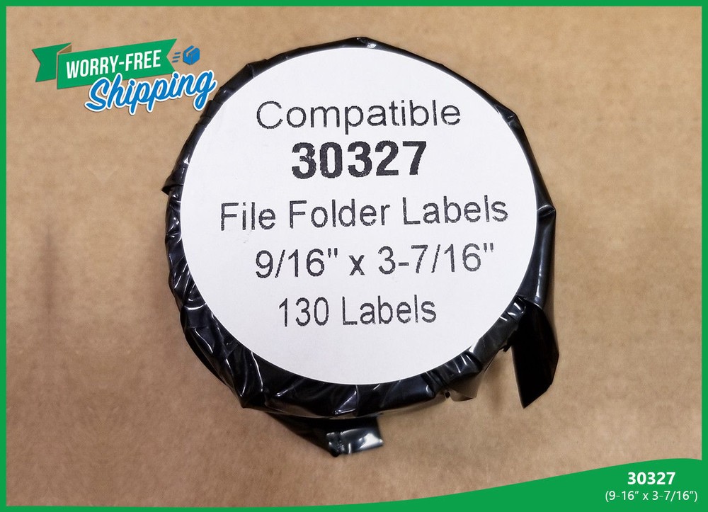 Dymo® LabelWriters XL Compatible 30327 File Folder 130 Labels Rectangular Rolls