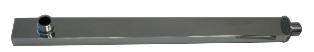 Heavy Duty Chrome Brass Rectangle Wall Mount Shower Arm - 15"