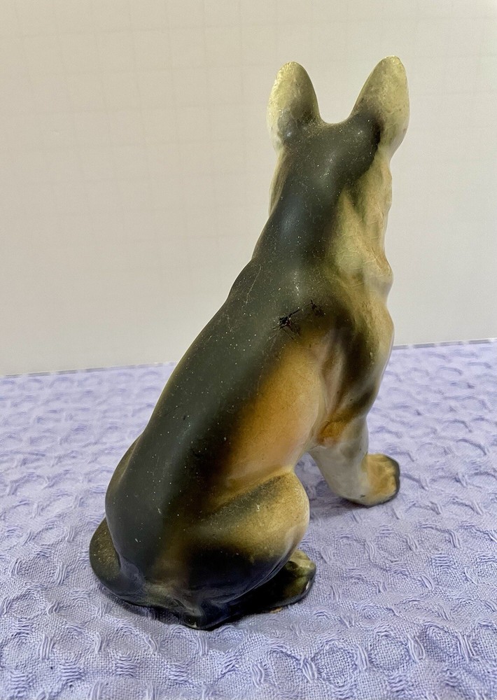 German Shepherd Figurine Vintage