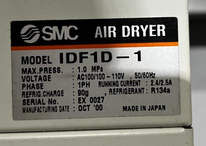 SMC IDF1D-1 Air Dryer